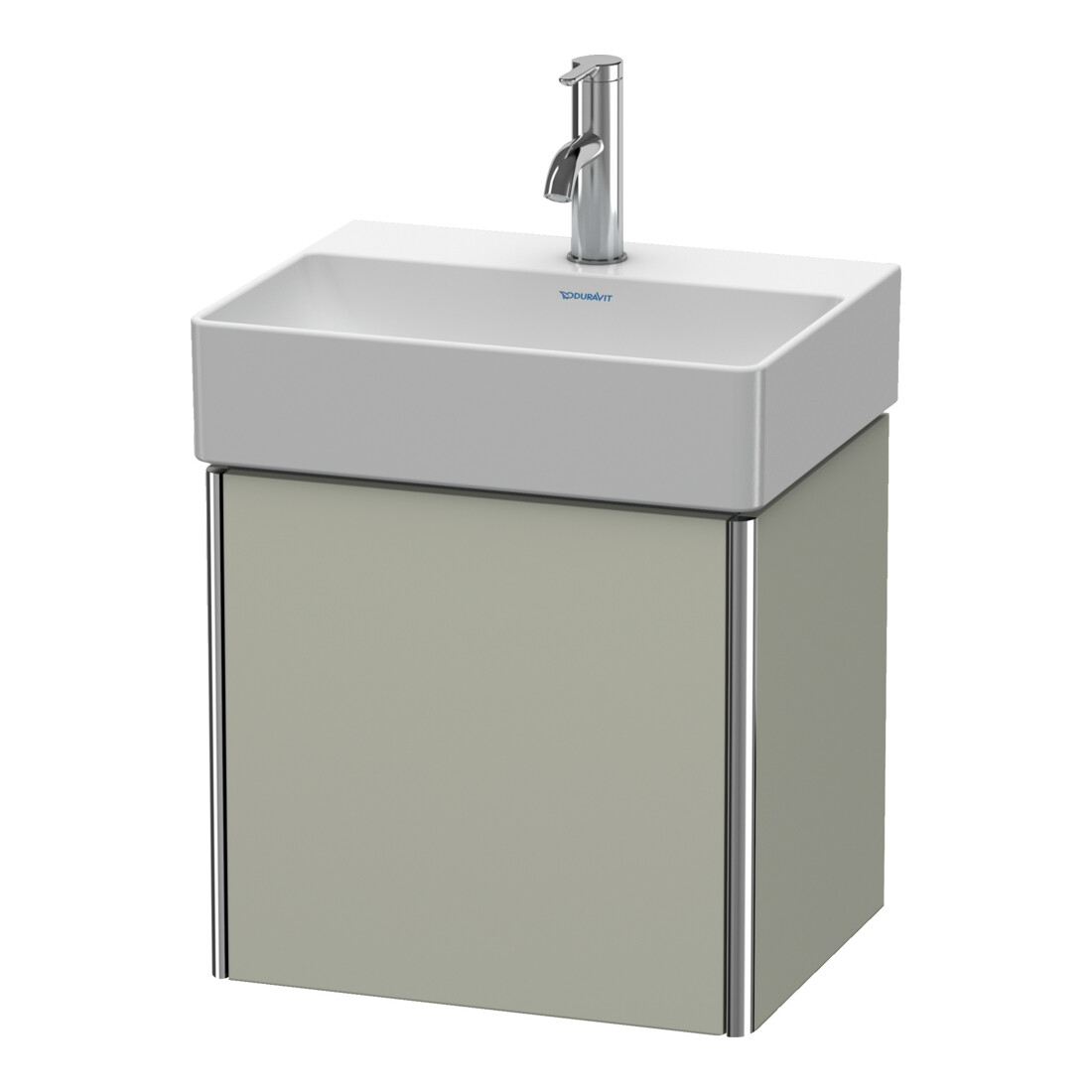 Duravit Meuble sous-lavabo XSquare 43,4x34x39,7 cm, bois, porte gauche, Tau satiné