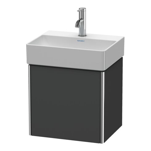 Duravit Meuble sous lavabo XSquare 43,4x34x39,7 cm, suspendu, porte droite, graph ma