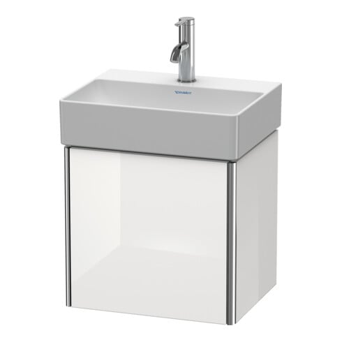 Duravit Meuble sous-lavabo XSquare 43,4x34x39,7 cm, suspendu, porte gauche, blanc brillant