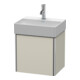 Duravit Meuble sous lavabo XSquare 43,4x34x39,7 cm, suspendu, porte gauche, taupe
