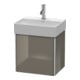 Duravit Meuble sous lavabo XSquare 43,4x34x39,7 cm, wd, porte gauche, plinthe hgl-2