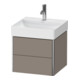 Duravit Meuble sous-lavabo XSquare 48,4x46x39,7 cm, 2 tiroirs, suspendu, basique
