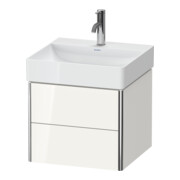 Duravit Meuble sous-lavabo XSquare 48,4x46x39,7 cm, 2 tiroirs, suspendu, blanc brillant-2