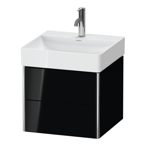 Duravit Meuble sous-lavabo XSquare 48,4x46x39,7 cm, 2 tiroirs, suspendu, blanc brillant