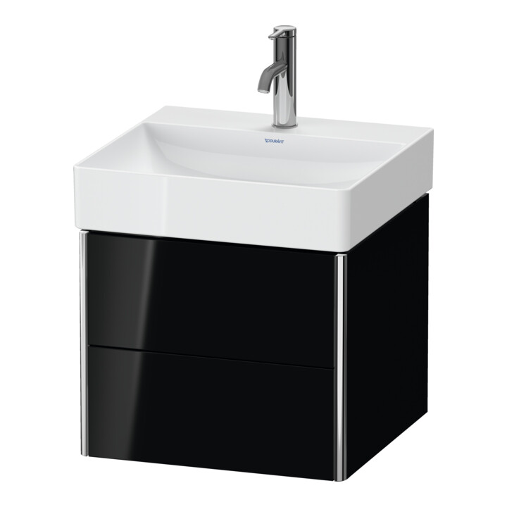 Duravit Meuble sous-lavabo XSquare 48,4x46x39,7 cm, 2 tiroirs, suspendu, blanc brillant