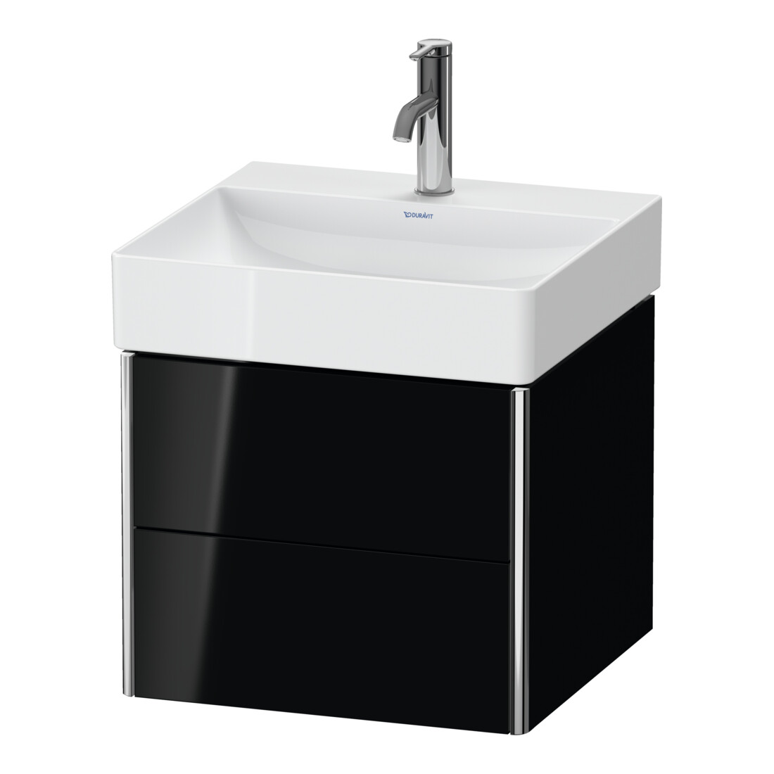 Duravit Meuble sous-lavabo XSquare 48,4x46x39,7 cm, 2 tiroirs, suspendu, blanc brillant