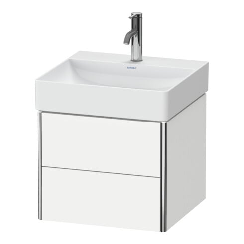 Duravit Meuble sous-lavabo XSquare 48,4x46x39,7 cm, 2 tiroirs, suspendu, blanc mat