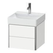 Duravit Meuble sous-lavabo XSquare 48,4x46x39,7 cm, 2 tiroirs, suspendu, blanc mat