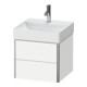 Duravit Meuble sous-lavabo XSquare 48,4x46x39,7 cm, 2 tiroirs, suspendu, blanc mat-1