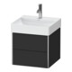 Duravit Meuble sous-lavabo XSquare 48,4x46x39,7 cm, 2 tiroirs, suspendu, graphite mat-1