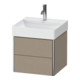 Duravit Meuble sous-lavabo XSquare 48,4x46x39,7 cm, 2 tiroirs, suspendu, lin