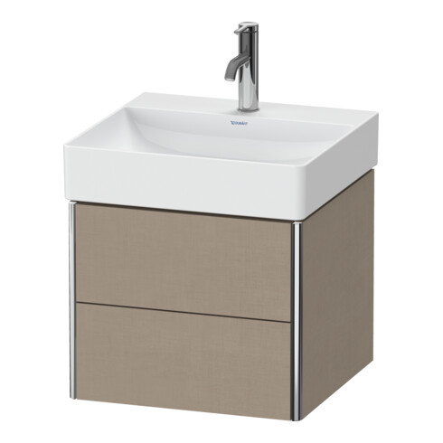 Duravit Meuble sous-lavabo XSquare 48,4x46x39,7 cm, 2 tiroirs, suspendu, lin