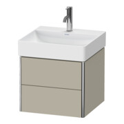 Duravit Meuble sous-lavabo XSquare 48,4x46x39,7 cm, 2 tiroirs, suspendu, Tau mat-4