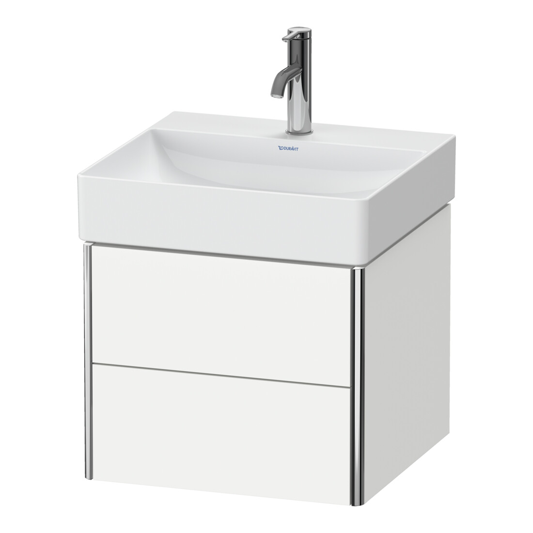 Duravit Meuble sous-lavabo XSquare 48,4x46x39,7 cm, 2 tiroirs, suspendu, taupe