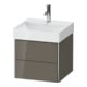 Duravit Meuble sous-lavabo XSquare 48,4x46x39,7 cm, 2 tiroirs, wd, face hgl-2