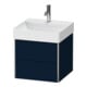 Duravit Meuble sous-lavabo XSquare 48,4x46x39,7cm, 2 tiroirs, wd, bleu mat s-matt