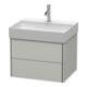 Duravit Meuble sous-lavabo XSquare 58,4x46 cm, béton mat, 2 tiroirs, suspendu