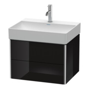 Duravit Meuble sous lavabo XSquare 58,4x46 cm, blanc brillant, 2 tiroirs, suspendu-4