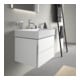 Duravit Meuble sous lavabo XSquare 58,4x46 cm, blanc mat, 2 tiroirs, suspendu