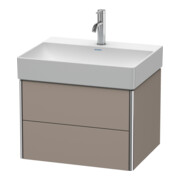 Duravit Meuble sous-lavabo XSquare 58,4x46 cm, blanc mat, 2 tiroirs, suspendu-2