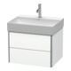 Duravit Meuble sous lavabo XSquare 58,4x46 cm, blanc mat, 2 tiroirs, suspendu-1
