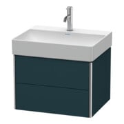 Duravit Meuble sous lavabo XSquare 58,4x46 cm, bleu mat, 2 tiroirs, suspendu-2