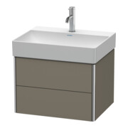 Duravit Meuble sous-lavabo XSquare 58,4x46 cm, gris mat, 2 tiroirs, suspendu-4
