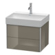Duravit Meuble sous-lavabo XSquare 58,4x46 cm, laqué brillant, 2 tiroirs, suspendu-4