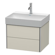 Duravit Meuble sous-lavabo XSquare 58,4x46 cm, Tau mat, 2 tiroirs, suspendu-1