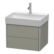 Duravit Meuble sous-lavabo XSquare 58,4x46cm, st-g satin mat, 2 tiroirs, suspendu-2