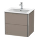 Duravit Meuble sous-lavabo XSquare 61x47,8 cm, bas, 2 tiroirs, suspendu-2
