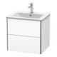 Duravit Meuble sous lavabo XSquare 61x47,8 cm, blanc mat, 2 tiroirs, suspendu-2