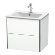 Duravit Meuble sous lavabo XSquare 61x47,8 cm, blanc mat, 2 tiroirs, suspendu-2