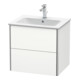 Duravit Meuble sous lavabo XSquare 61x47,8 cm, blanc mat, 2 tiroirs, suspendu-2