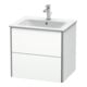 Duravit Meuble sous lavabo XSquare 61x47,8 cm, blanc mat, 2 tiroirs, suspendu-1
