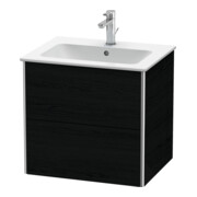 Duravit Meuble sous-lavabo XSquare 61x47,8 cm, blanc œuf, 2 tiroirs, suspendu