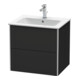Duravit Meuble sous-lavabo XSquare 61x47,8 cm, graphite mat, 2 tiroirs, suspendu-1