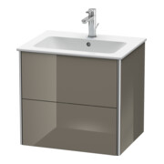 Duravit Meuble sous lavabo XSquare 61x47,8 cm, laqué, 2 tiroirs, suspendu-2