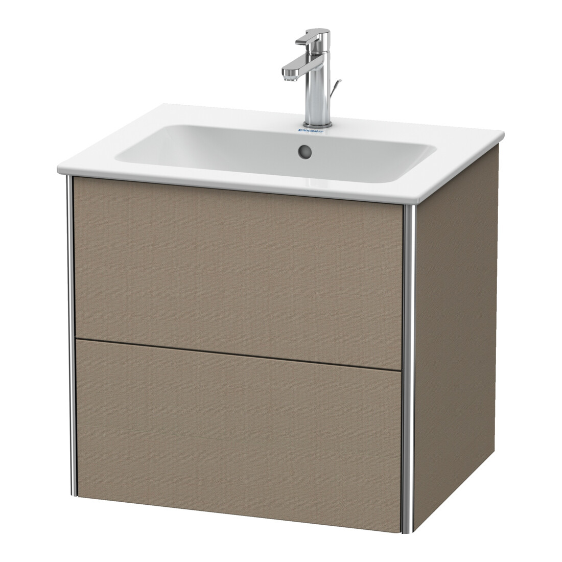 Duravit Meuble sous-lavabo XSquare 61x47,8 cm, lisse, 2 tiroirs, suspendu