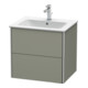 Duravit Meuble sous lavabo XSquare 61x47,8 cm, st-g s-mat, 2 tiroirs, suspendu-2