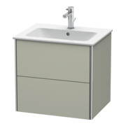 Duravit Meuble sous lavabo XSquare 61x47,8 cm, Tau mat, 2 tiroirs, suspendu-2