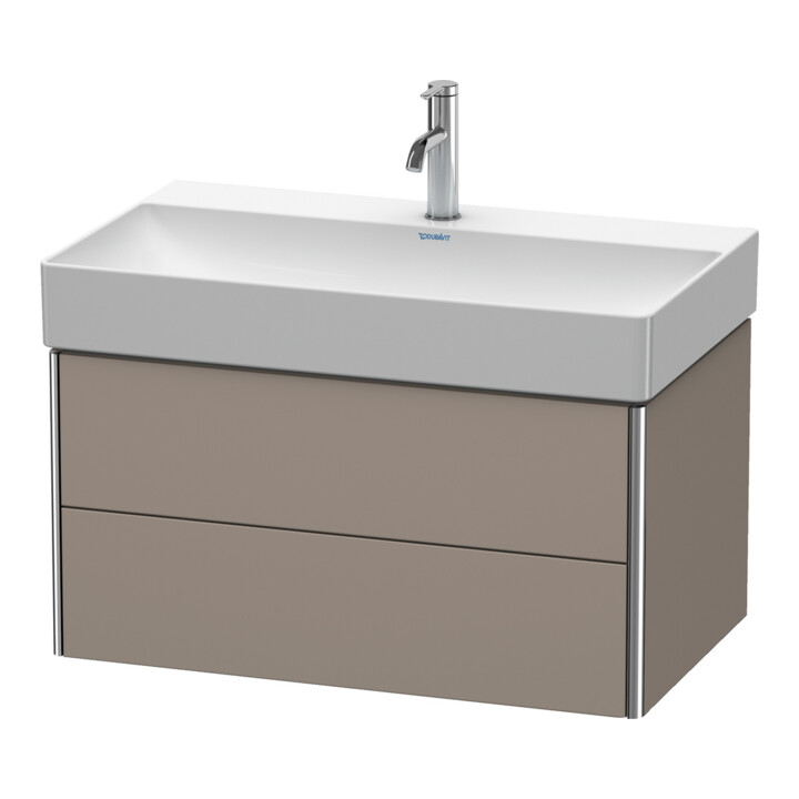 Duravit Meuble sous lavabo XSquare 78,4x46 cm, bas, 2 tiroirs, suspendu