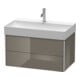 Duravit Meuble sous-lavabo XSquare 78,4x46 cm, blanc brillant, 2 tiroirs, suspendu-2