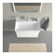Duravit Meuble sous lavabo XSquare 78,4x46 cm, blanc mat, 2 tiroirs, suspendu