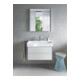 Duravit Meuble sous lavabo XSquare 78,4x46 cm, Noir mat, 2 tiroirs, suspendu