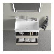 Duravit Meuble sous-lavabo XSquare 78,4x46 cm, taupe, 2 tiroirs, suspendu-4