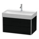 Duravit Meuble sous lavabo XSquare 78,4x46cm, blanc œuf, 2 tiroirs, suspendu-1