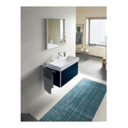Duravit Meuble sous-lavabo XSquare 78,4x46cm, bleu mat, 2 tiroirs, suspendu-5