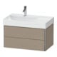 Duravit Meuble sous-lavabo XSquare 78,4x46x39,7 cm, 2 tiroirs, B gauche, suspendu, lei-2
