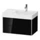 Duravit Meuble sous-lavabo XSquare 78,4x46x39,7 cm, 2 tiroirs, blanc brillant, suspendu